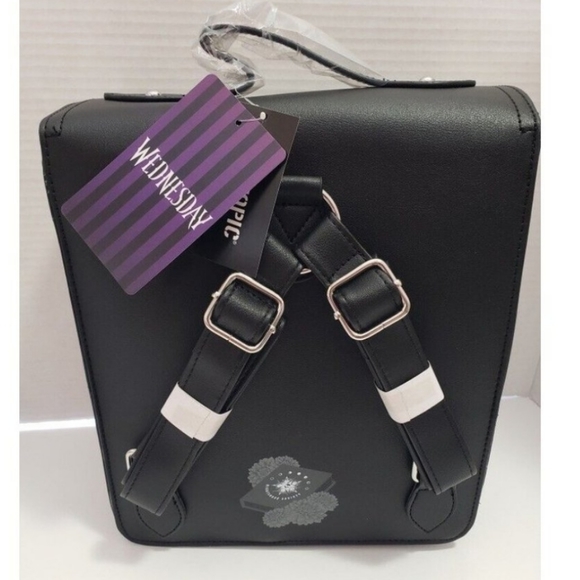 Wednesday Addams Rare Nevermore Academy Backpack NWT - Picture 4 of 8